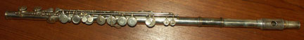 Picture of Rudall 1867 flute.